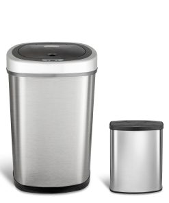 Rectangular Motion Sensor Trash Can 13.2 Gallon & 2.1 Gallon | CB-DZT-50-9/8-1