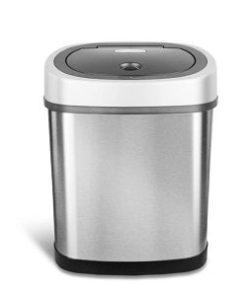 Oval Motion Sensor Trash Can 3.2 Gallon | DZT-12-9