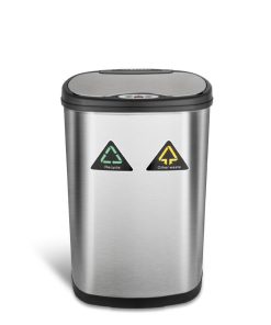 Dual Compartment Motion Sensor Trash Can 13.2 Gallon | DZT-50-13R