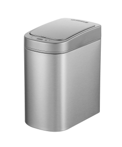 Slim Stainless Steel Motion Sensor Trash Can 1.85 Gallon. Silver | DZT-7-2SS