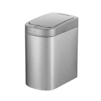 Slim Stainless Steel Motion Sensor Trash Can 1.85 Gallon. Silver | DZT-7-2SS