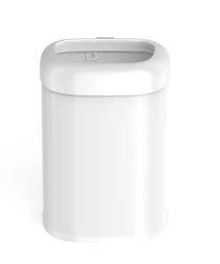 White 21 Gallon Open Top Trash Can | T430 Stainless Steel | OTT-80-4