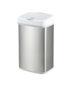 Odor Shield Infrared Motion Sensor Trash Can 4 Gallon for Bedroom Office | NPT-15-1WH | NPT-16-1