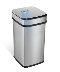 13 Gallon | Nova² Squared UV Odor Neutralizing Smart Kitchen Trash Can | ONT-50-82 Black Trim