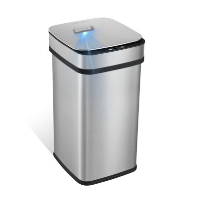 13 Gallon | Nova² Squared UV Odor Neutralizing Smart Kitchen Trash Can | ONT-50-82 Black Trim