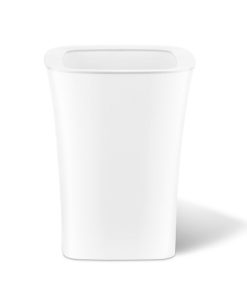 Ninestars White 3 Gallon Open Top Trash Can | No-Fuss Trash Disposal | OTT-12-11S