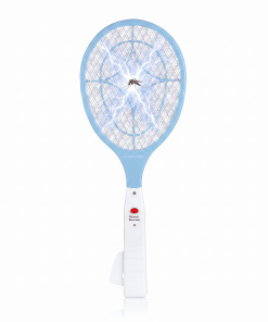 NINESTARS Battery-Free Electric Mosquito Fly Swatter. Ergonomic Design. Press-to-Charge. ABS Material. Triple-Layer Mesh